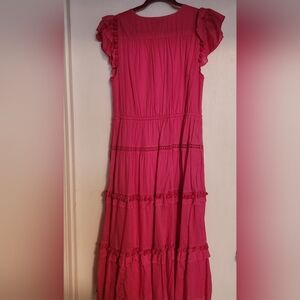 Jcrew hot pink dress